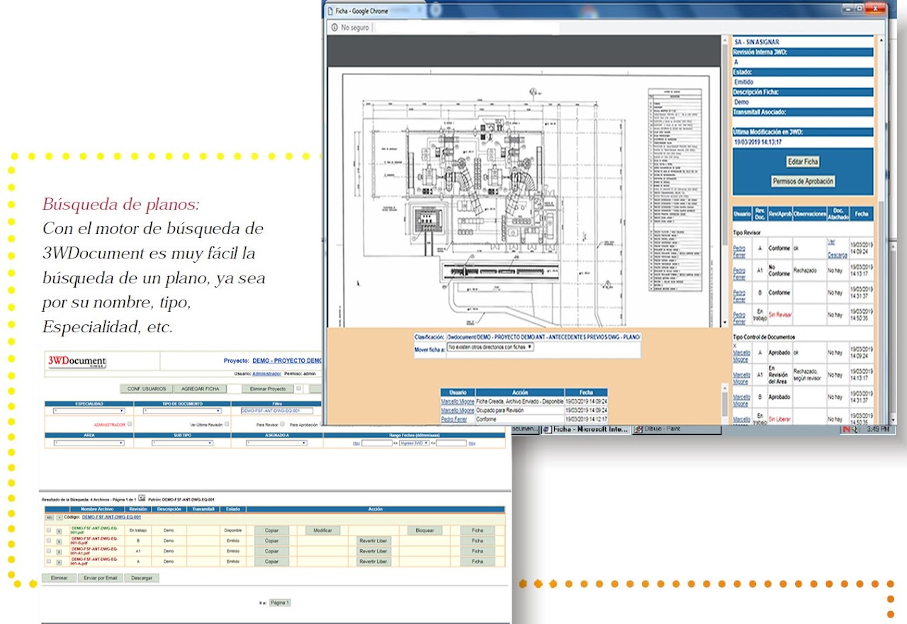 3WDocument, Control De Planos y Revisiones